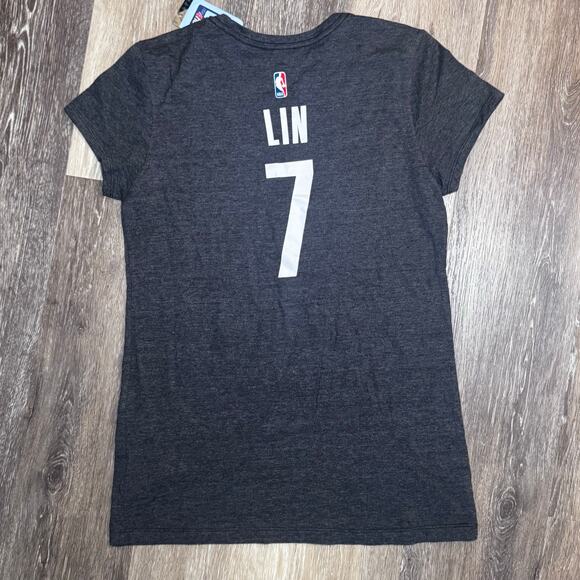 Womans NBA Adidas Brooklyn Nets - Jeremy Lin #7 T-Shirt XL - Picture 2 of 4
